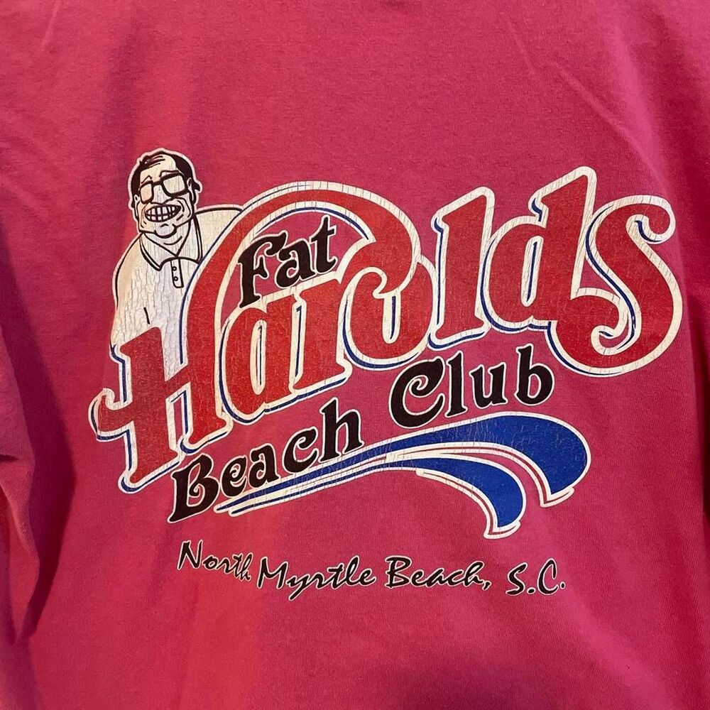 Gildan Men's Pink and Red T-shirt